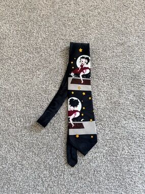 Betty Boop Black Novelty Necktie | Betty & Pudgy Collectible